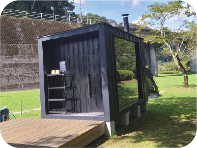 大自然でサウナ